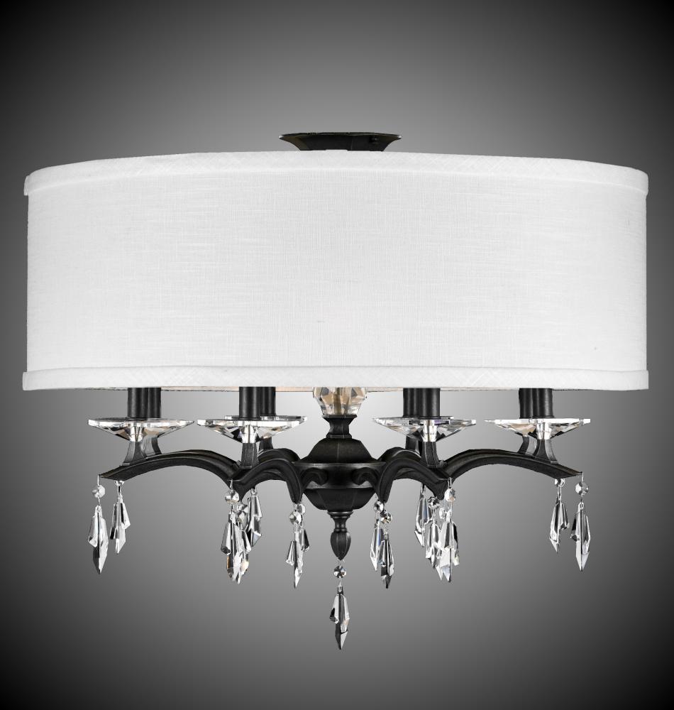 Eight Light Flush Mount